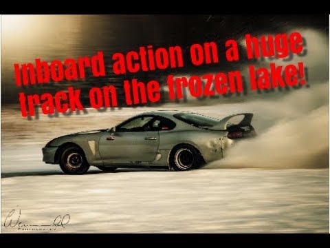 Inboard action from the Supra on a huge frozen lake!