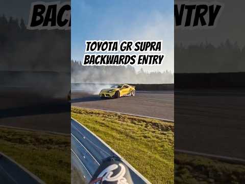 Toyota GR Supra backward entry at GATEBIL Rudskogen, Norway.