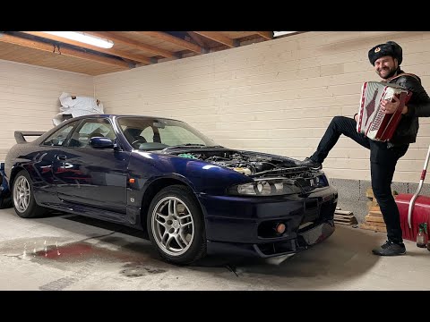 GAL RUSSER MED EN FEIT NISSAN SKYLINE R33 GTR. VLOG 197