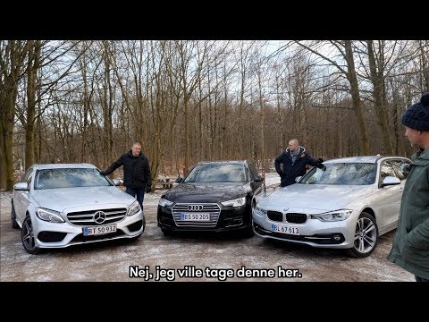 BMW 3 vs. Audi A4 vs. Mercedes C: Her er den bedste tysker! (dansk TEST 2018)