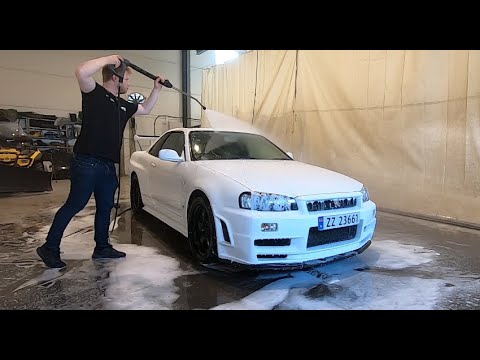 NISSAN SKYLINE R34 GTR WASH!