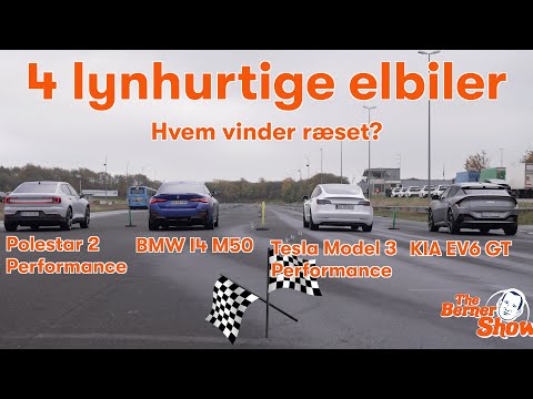 Hvad er hurtigst? BMW ... Tesla ... Kia eller Polestar?