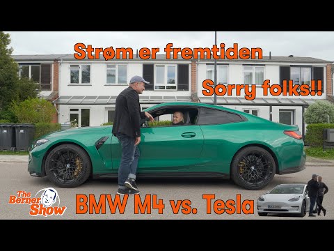 510 hestes BMW M4 eller eller 490 hestes Tesla? Lad mig gætte: Det blir en BMW?